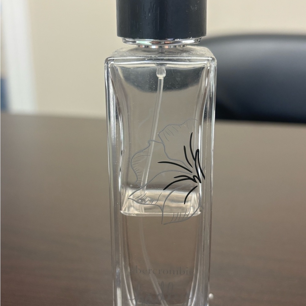 Abercrombie Kids Clear Perfume Bottle with Black Cap